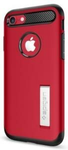Spigen iPhone 7/8 ile Uyumlu Kılıf Slim Armor Crimson Red