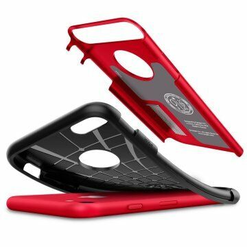 Spigen iPhone 7/8 ile Uyumlu Kılıf Slim Armor Crimson Red