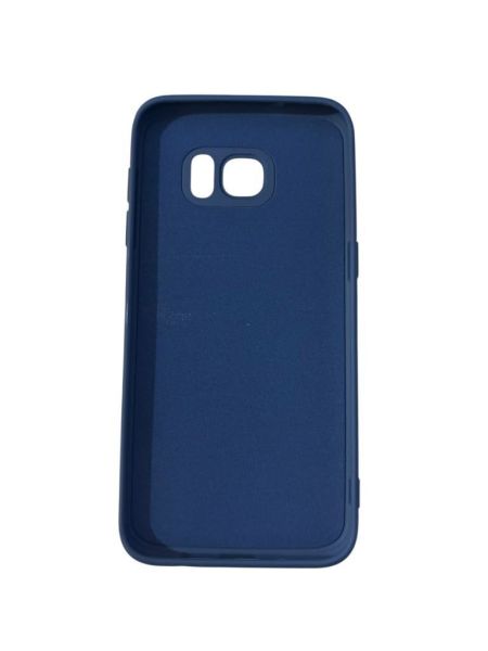 Galaxy S7 Edge ile Uyumlu Cappy Silikon Kılıf Lacivert