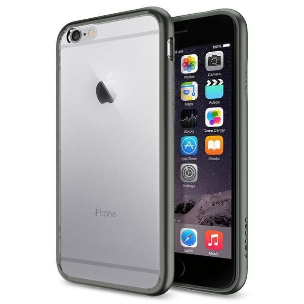 Spigen iPhone 6s/6 ile Uyumlu Kılıf Ultra Hybrid Gun Metal