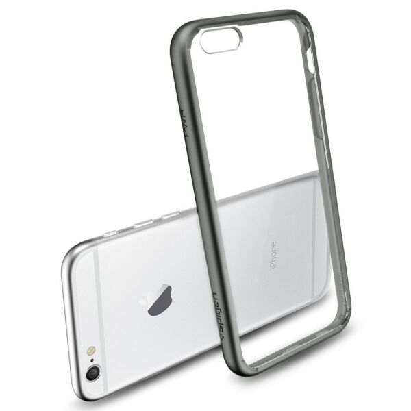 Spigen iPhone 6s/6 ile Uyumlu Kılıf Ultra Hybrid Gun Metal