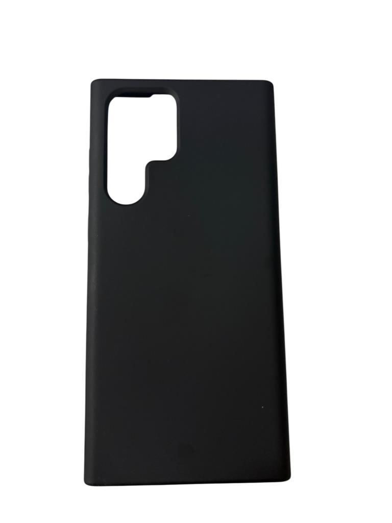 Galaxy S22 Ultra ile Uyumlu Cappy Silikon Kılıf Siyah