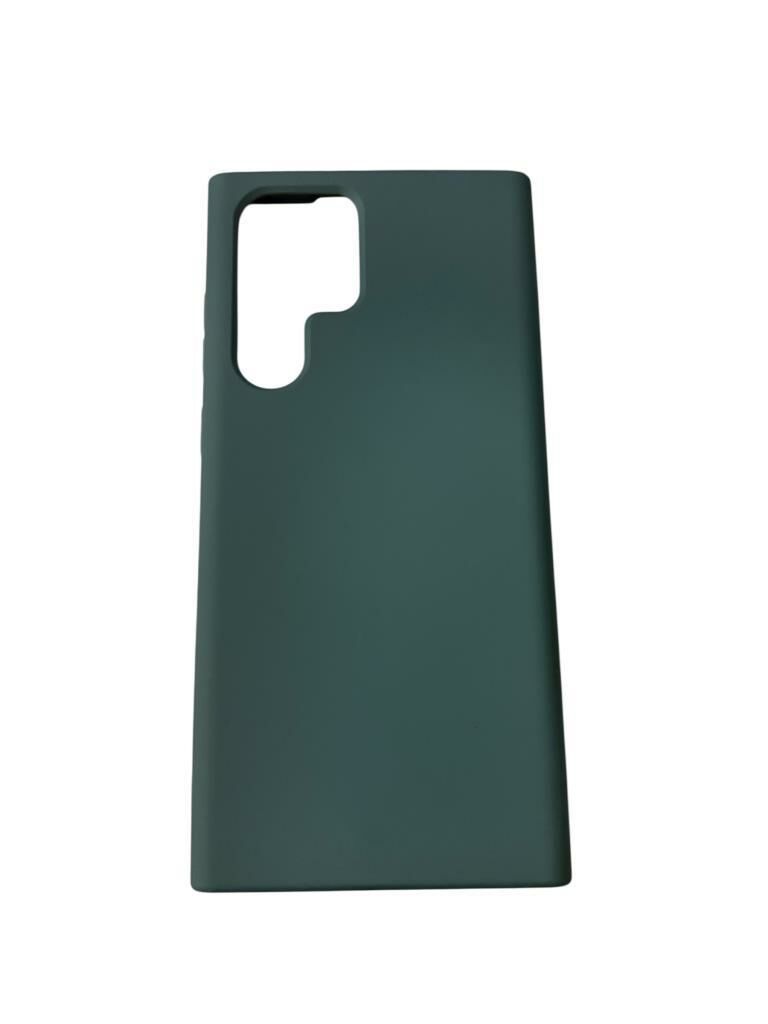 Galaxy S22 Ultra ile Uyumlu Cappy Silikon Kılıf Yeşil