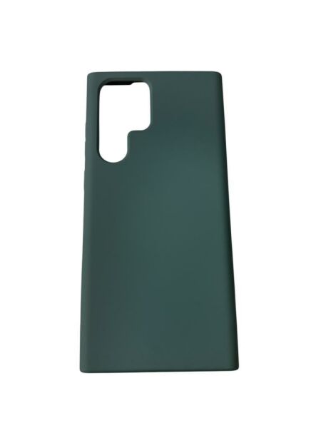 Galaxy S22 Ultra ile Uyumlu Cappy Silikon Kılıf Yeşil