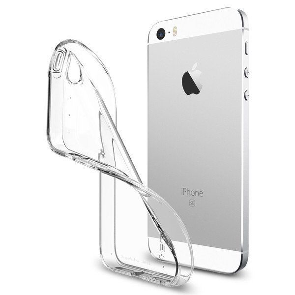 Spigen iPhone 5/5S/SE ile Uyumlu Kılıf Liquid Crystal 4 Tarafı Tam Koruma Kapalı