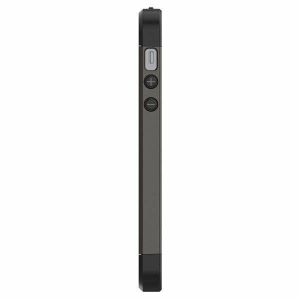 Spigen iPhone 5,5s,SE ile Uyumlu Kılıf Slim Armor Gun Metal