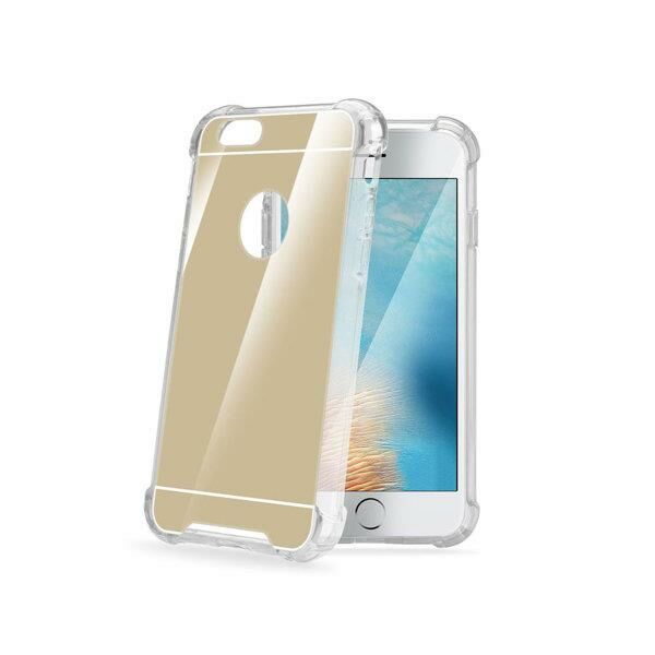 Celly Armor Ip 7 Plus ile Uyumlu Mırror Altın Cep Telefonu Kılıfı