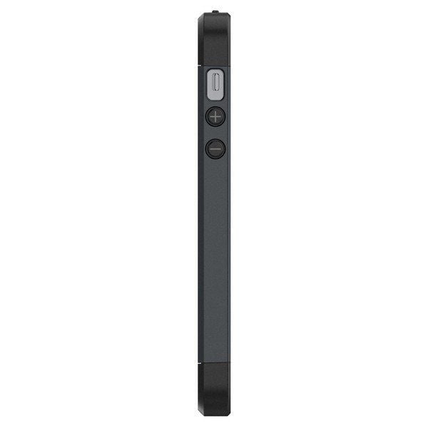 Spigen iPhone 5,5s,SE ile Uyumlu Kılıf Slim Armor Metal Slate