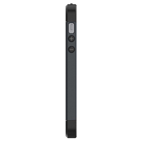 Spigen iPhone 5,5s,SE ile Uyumlu Kılıf Slim Armor Metal Slate