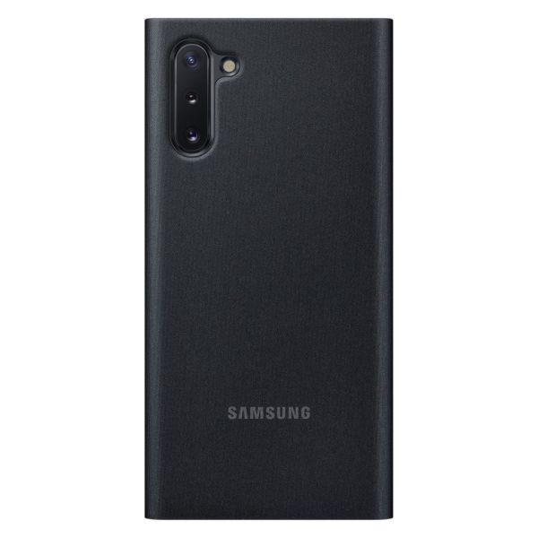 Galaxy Note 10 ile Uyumlu Clear View KılıfSiyah EF-ZN970CBEGWW (Out)