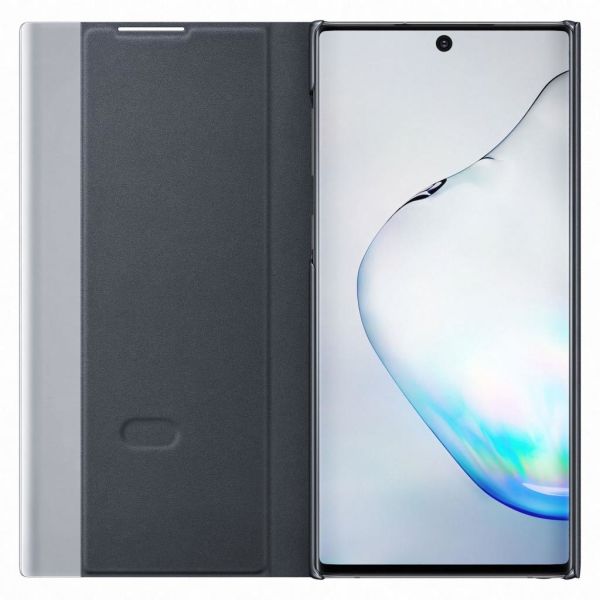 Galaxy Note 10 ile Uyumlu Clear View KılıfSiyah EF-ZN970CBEGWW (Out)