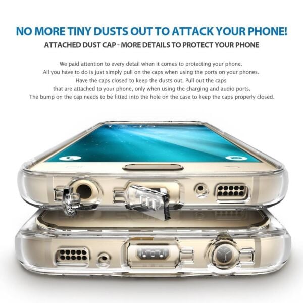 Ringke Mirror Fusion Galaxy S7 Edge ile Uyumlu Aynalı Kılıf Royal Gold Extra Darbe Emici