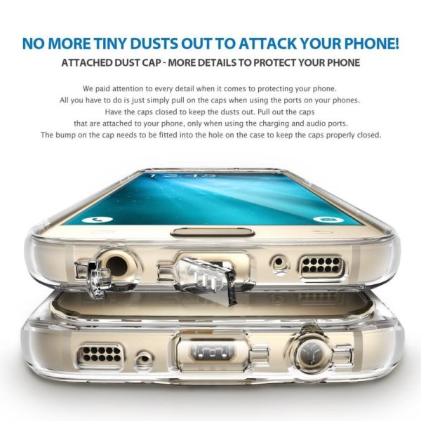 Ringke Mirror Fusion Galaxy S7 Edge ile Uyumlu Aynalı Kılıf Royal Gold Extra Darbe Emici