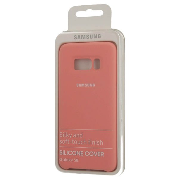 Galaxy S8 ile Uyumlu Kılıf Silicone Cover Pembe EF-PG950 (Out)