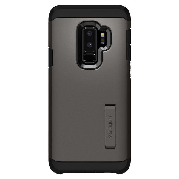 Spigen Galaxy S9 Plus ile Uyumlu Kılıf Tough Armor Gunmetal
