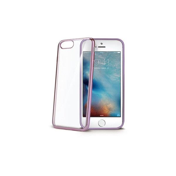 Celly Laser iPhone 7 Plus ile Uyumlu Rose Altın Cep Telefonu Kılıfı