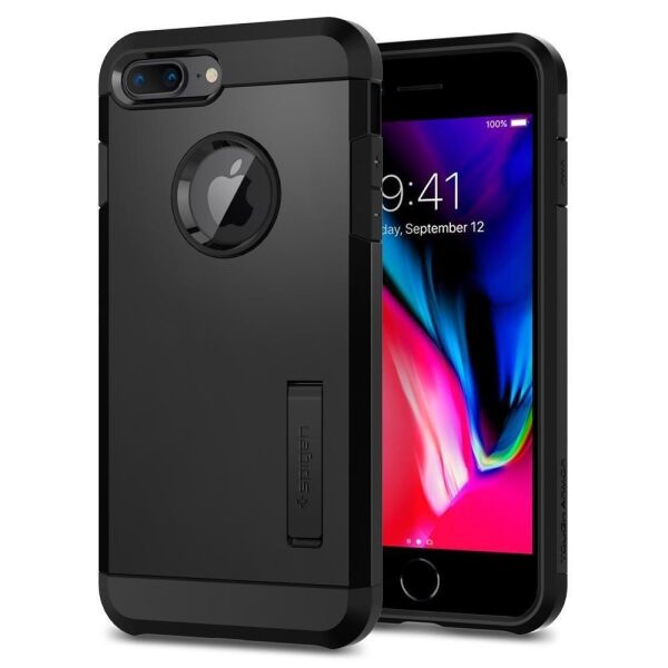 Spigen iPhone 7 Plus / 8 Plus ile Uyumlu Kılıf Tough Armor 2 Black