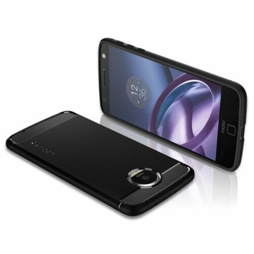 Spigen Moto Z Droid ile Uyumlu Kılıf Rugged Armor