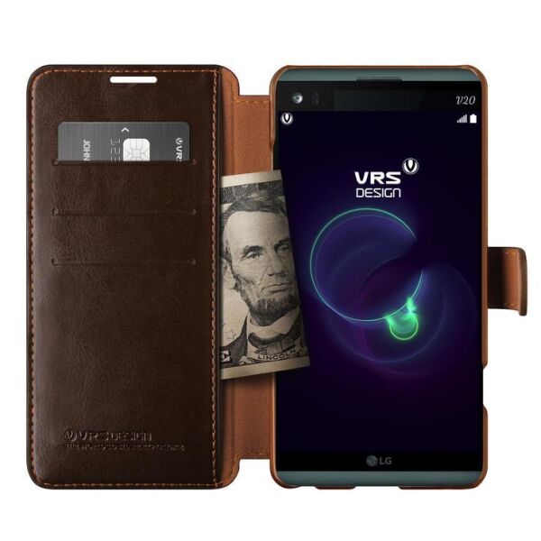 VRS Design V20 ile Uyumlu Layered Dandy Kılıf Dark Brown