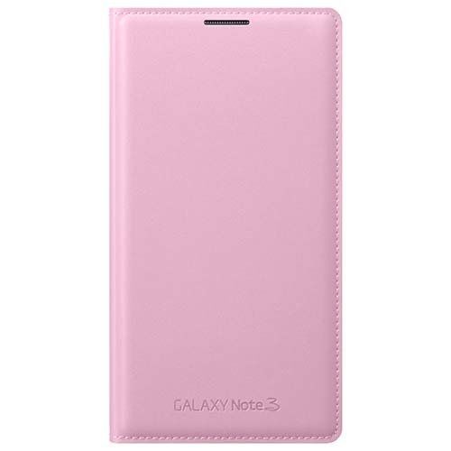 Galaxy Note 3 N9000 ile Uyumlu Flip Wallet Kılıf Pembe EF-WN900BIEGWW