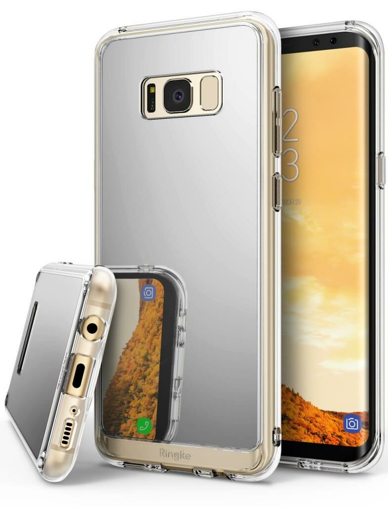 Ringke Mirror Fusion Galaxy S8 ile Uyumlu Aynalı Kılıf Silver