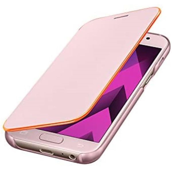Galaxy A3(2017) ile Uyumlu Neon Flip Cover Pembe EF-FA320PPEGWW