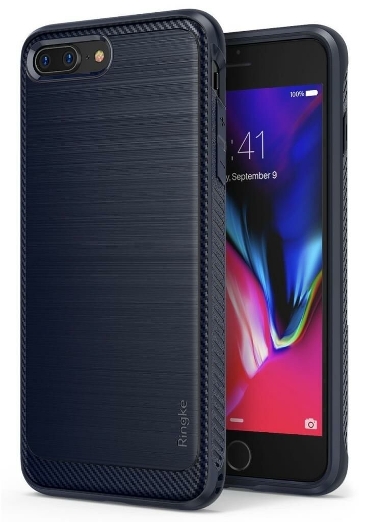 Ringke Onyx iPhone 7/8 Plus ile Uyumlu KIlıf Midnight Navy Ultra Extra Darbe Dağıtıcı Tam Koruma