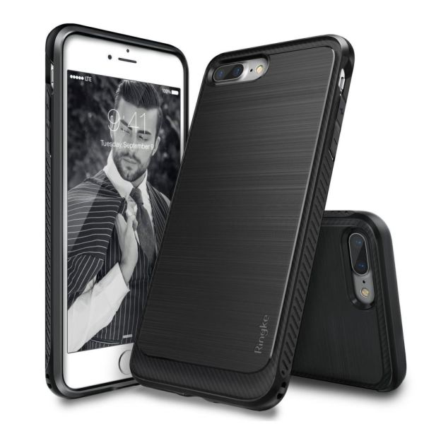 Ringke Onyx iPhone 7/8 Plus ile Uyumlu KIlıf Black Ultra Extra Darbe Dağıtıcı Tam Koruma