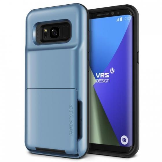 VRS Design Galaxy S8 ile Uyumlu Damda Folder Kılıf Blue Coral