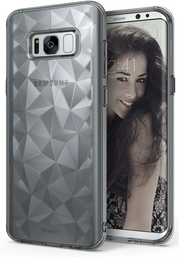 Ringke Air Prism 3D Elmas Yansıması Galaxy S8 Plus ile Uyumlu Kılıf Smoke Black