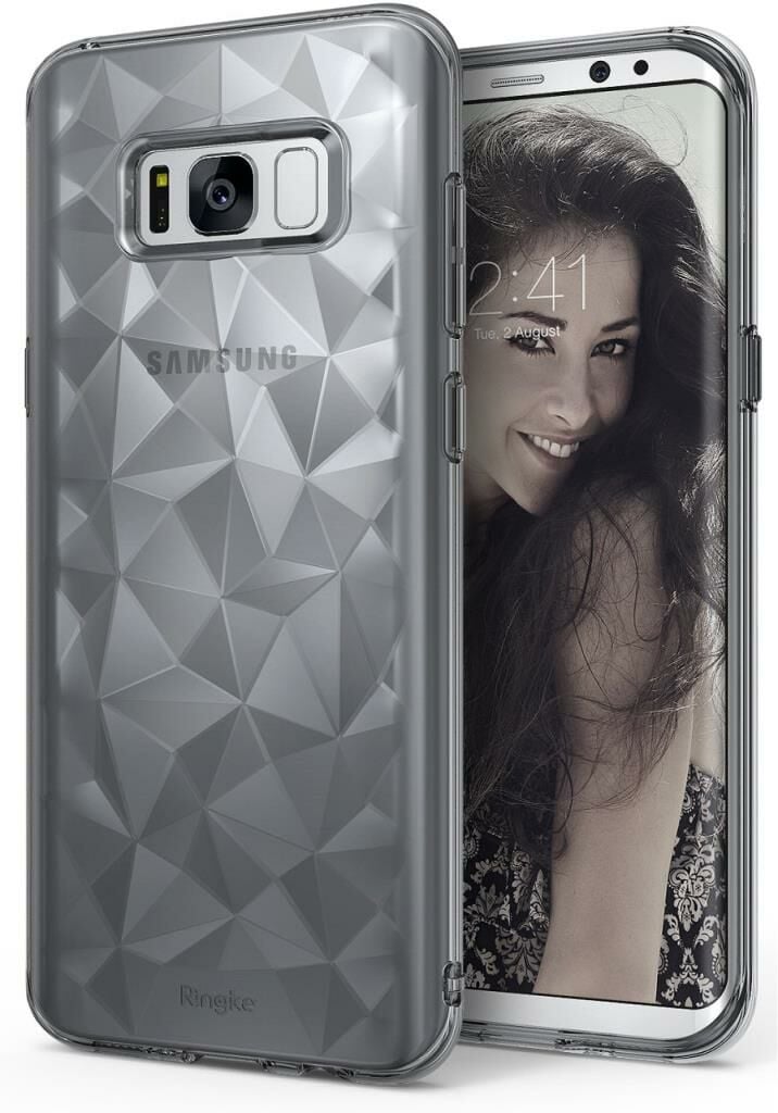 Ringke Air Prism 3D Elmas Yansıması Galaxy S8 Plus ile Uyumlu Kılıf Smoke Black
