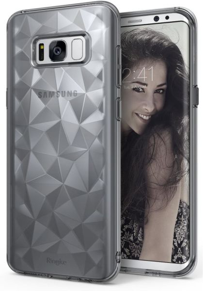 Ringke Air Prism 3D Elmas Yansıması Galaxy S8 Plus ile Uyumlu Kılıf Smoke Black