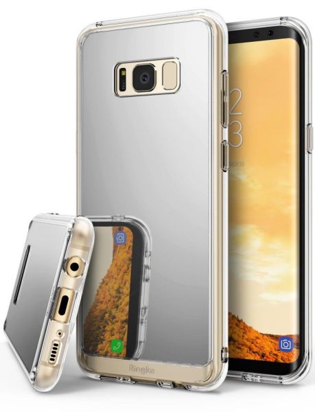 Ringke Mirror Fusion Galaxy S8 Plus ile Uyumlu Aynalı Kılıf Silver