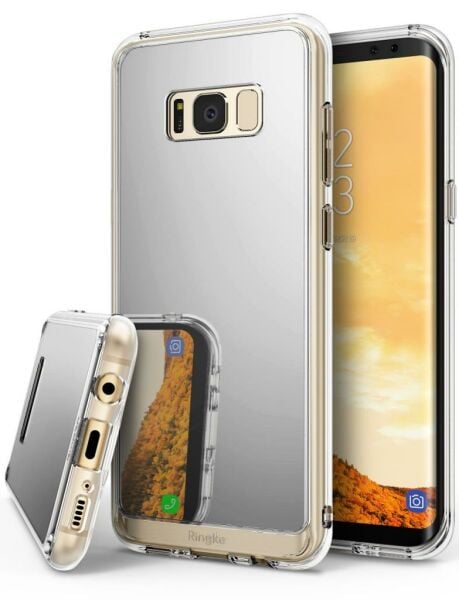 Ringke Mirror Fusion Galaxy S8 Plus ile Uyumlu Aynalı Kılıf Silver