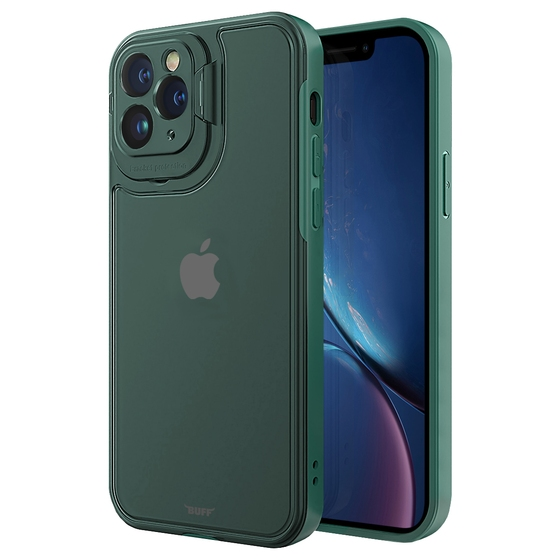 Buff iPhone 11 Pro ile Uyumlu Hybrid Corner Kılıf Green
