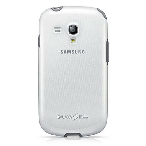 Galaxy S3 Mini ile Uyumlu Protective Cover Kılıf Beyaz EFC-1M7BWEGSTD