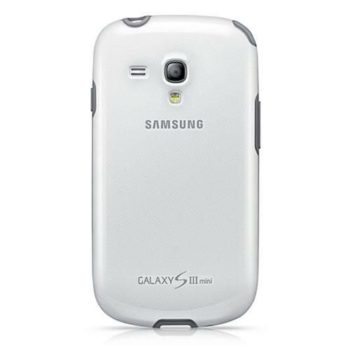 Galaxy S3 Mini ile Uyumlu Protective Cover Kılıf Beyaz EFC-1M7BWEGSTD