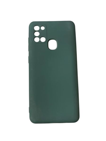 Galaxy A21s ile Uyumlu Cappy Silikon Kılıf Yeşil