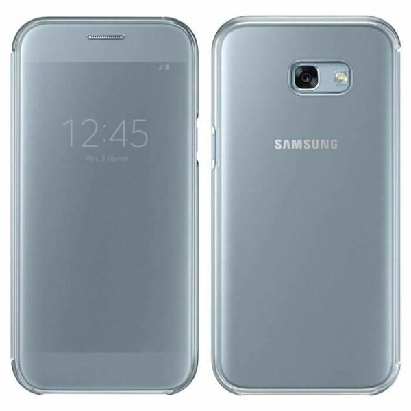 Galaxy A5(2017) ile Uyumlu Clear View Kılıf Mavi EF-ZA520CLEGWW (Out)