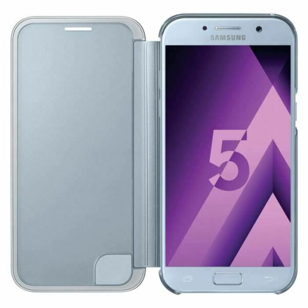 Galaxy A5(2017) ile Uyumlu Clear View Kılıf Mavi EF-ZA520CLEGWW (Out)