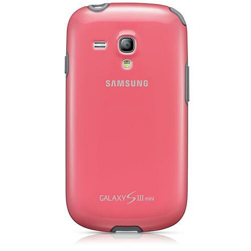 Galaxy S3 Mini ile Uyumlu Protective Cover Kılıf Pembe EFC-1M7BPEGSTD