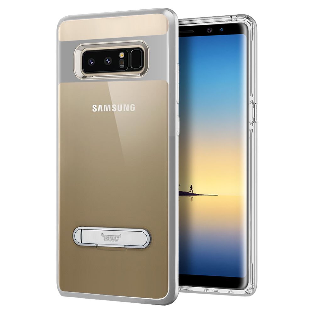 Buff Galaxy Note 8 ile Uyumlu Air Bumper Kılıf Silver