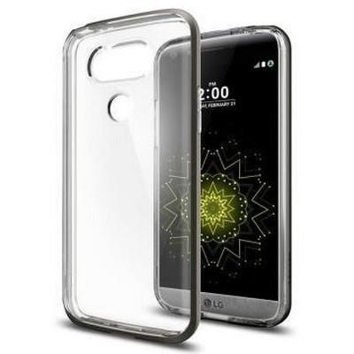 Spigen G5 ile Uyumlu Kılıf Neo Hybrid Crystal Gun Metal
