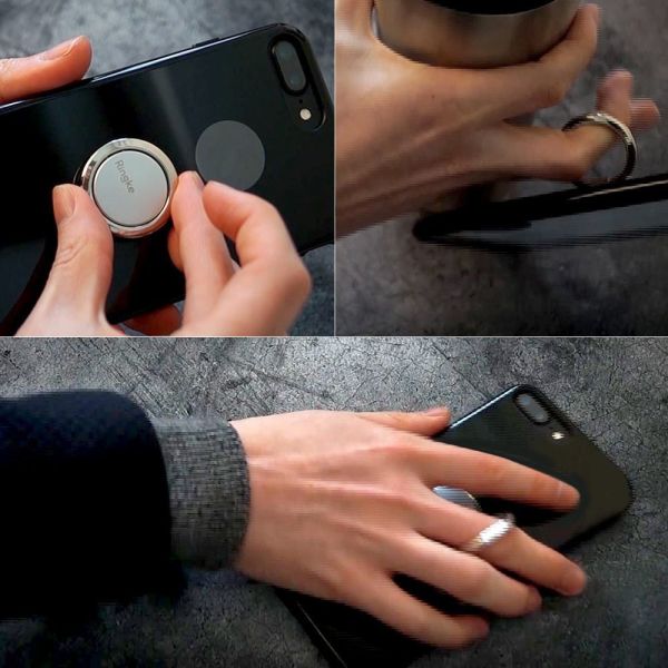Ringke Ring, Telefon Yüzüğü, Stand, Araç Tutacağı Black