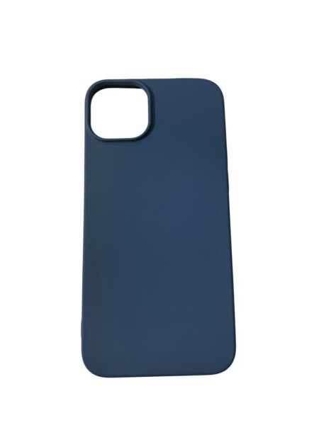 iPhone 14 Plus ile Uyumlu Cappy Silikon Kılıf Lacivert