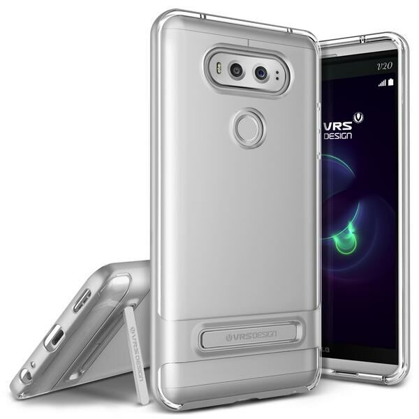 VRS Design V20 ile Uyumlu Crystal Bumper Kılıf Light Silver
