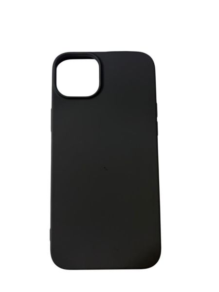 iPhone 14 Plus ile Uyumlu Cappy Silikon Kılıf Siyah