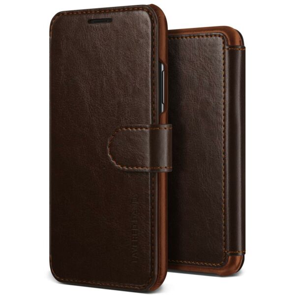 VRS Design iPhone X ile Uyumlu Layered Dandy Kılıf Dark Brown