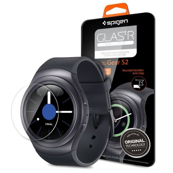 Spigen Gear S2 ile Uyumlu Screen Protector GLAS.tR SLIM Cam Ekran Koruyucu