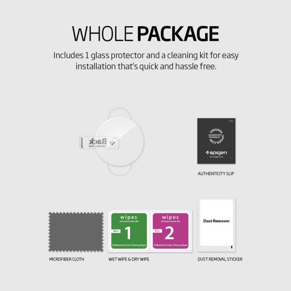Spigen Gear S2 ile Uyumlu Screen Protector GLAS.tR SLIM Cam Ekran Koruyucu